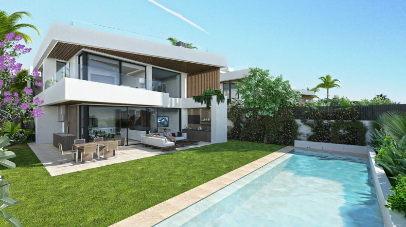 A complex of just 5 unique detached villas  in Puerto Banus