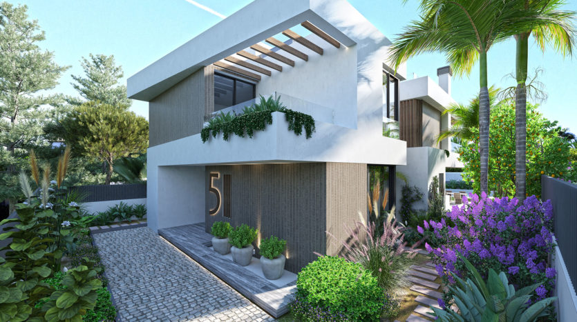 A complex of just 5 unique detached villas  in Puerto Banus 