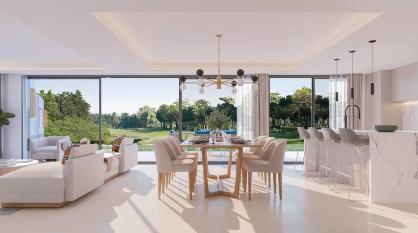 Modern apartments with golf views in La Cala Golf 